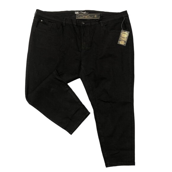 DG2 Diane Gilman Black Jeans Womens Sz 28W Petite Virtual Stretch Ultra Skinny - Picture 5 of 11